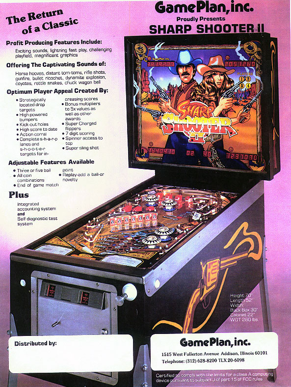 Game Plan Sharpshooter 2 Flyer